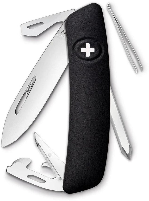 Swiza D04 Swiss Pocket Knife Black KNI.0046.1010 by Swiza