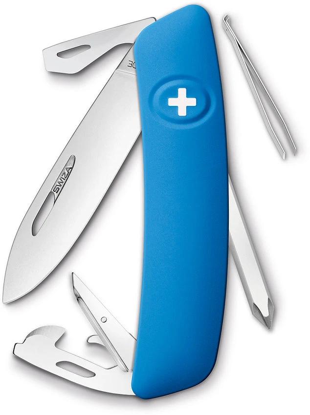 Swiza D04 Swiss Pocket Knife Blue KNI.0046.1030 by Swiza