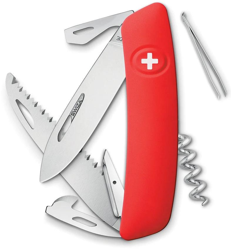 Swiza D05 Swiss Button Lock Red KNR.0056.1900 by Swiza