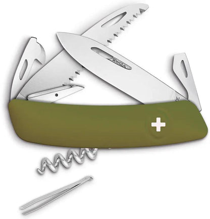 Swiza D05 Olive Swiss Pocket Knife KNR.0056.1050 by Swiza