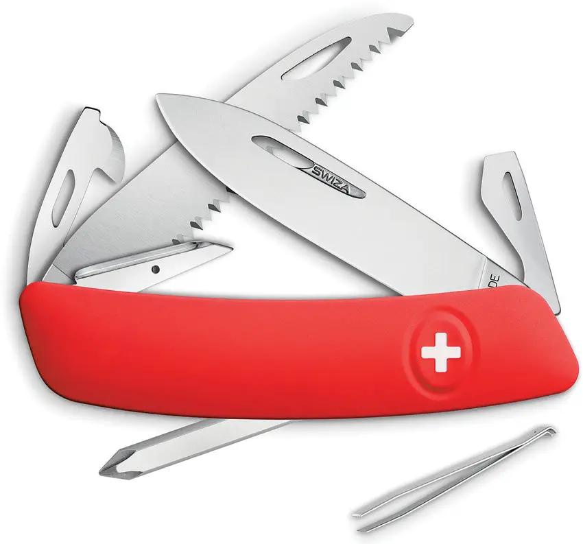 Swiza D06 Swiss Button Lock Red KNR.0066.1900 by Swiza