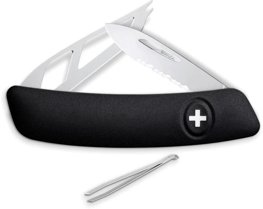 Swiza CH03T Cheese Knife Black KCT.0030.1010 by Swiza
