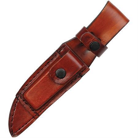 Schrade 1100086 Uncle Henry Fixed Blade Knife – Stag Bone Handle with Leather Sheath