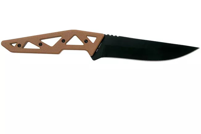 Schrade 1124284 Frontier Fixed Blade Knife – 4.5" Black Oxide Blade