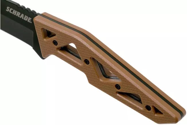 Schrade 1124284 Frontier Fixed Blade Knife – 4.5" Black Oxide Blade