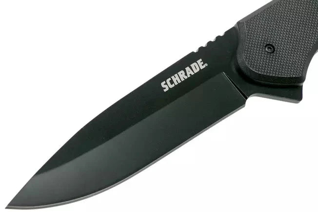 Schrade 1124286 Frontier Fixed Blade Knife – 4" Drop Point by Schrade