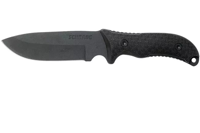 Schrade Frontier 5" Fixed Blade SCHF36, 1095 Carbon Steel, fixed knife with sharpening steel and firesteel