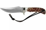 Schrade 1100034 Uncle Henry Fixed Blade Knife – Staglon Handle with Leather Sheath by Schrade