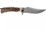 Schrade 1100034 Uncle Henry Fixed Blade Knife – Staglon Handle with Leather Sheath by Schrade