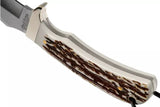 Schrade 1100034 Uncle Henry Fixed Blade Knife – Staglon Handle with Leather Sheath by Schrade