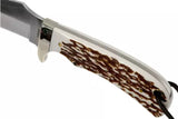 Schrade 1100034 Uncle Henry Fixed Blade Knife – Staglon Handle with Leather Sheath by Schrade