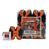 SharpNEasy Blaze Orange 2 Step Knife Sharpener Model 336C Compact Go Anywhere Tool by AccuSharp