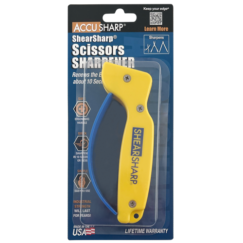 AccuSharp 15896 ShearSharp Scissor Sharpener – Yellow Handle