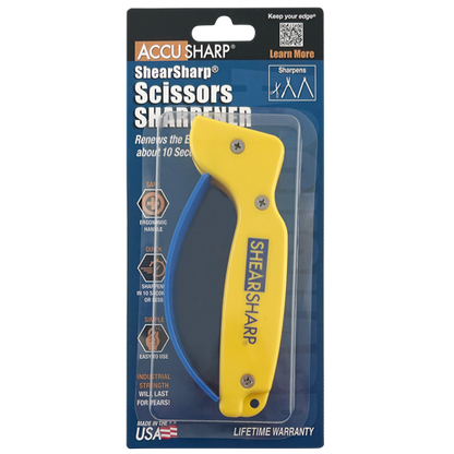AccuSharp 15896 ShearSharp Scissor Sharpener – Yellow Handle