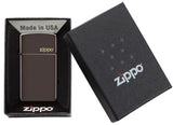 Slim® Brown Zippo Logo Lighter by Zippo