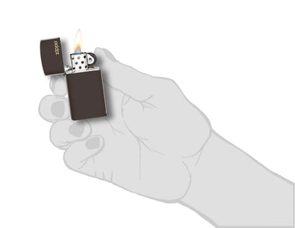 Slim® Brown Zippo Logo Lighter by Zippo