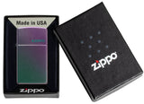 Slim® Iridescent Zippo Logo Lighter by Zippo