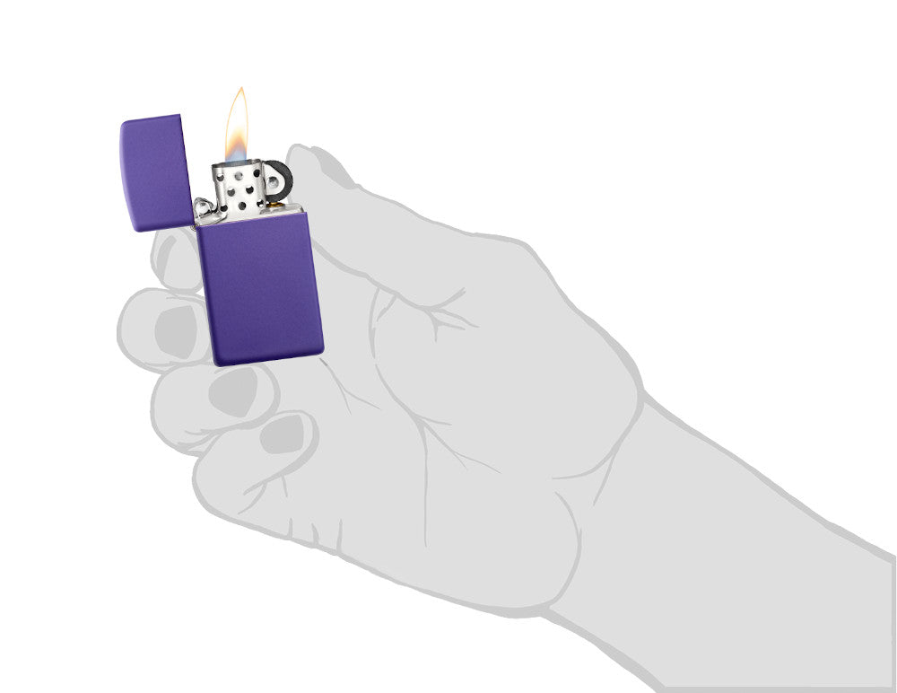 Slim® Purple Matte Zippo® Lighter