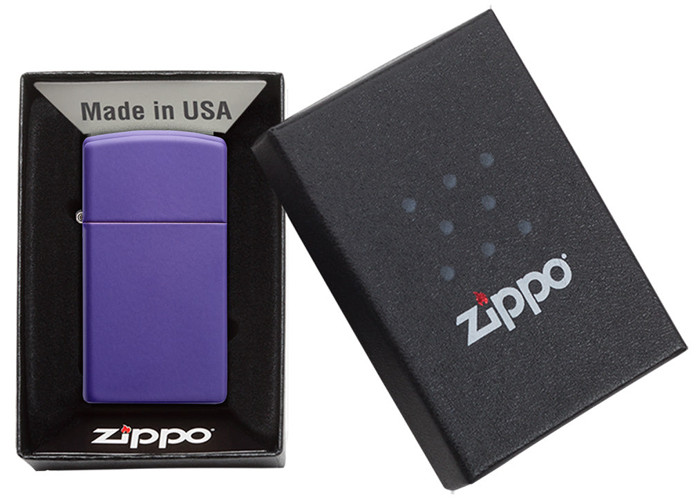 Slim® Purple Matte Zippo® Lighter