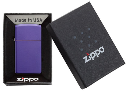 Slim® Purple Matte Zippo® Lighter