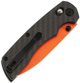Tenable Knives Kryo Crossbar Lock Blk Org T1001V12 - Secure Crossbar Lock And Orange 14C28N Drop Point Blade by Tenable Knives