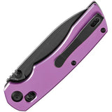 Tenable Knives Kryo Crossbar Lock Purple T1001V2 - Lightweight EDC Knife With Purple Anodized Aluminum Handle by Tenable Knives
