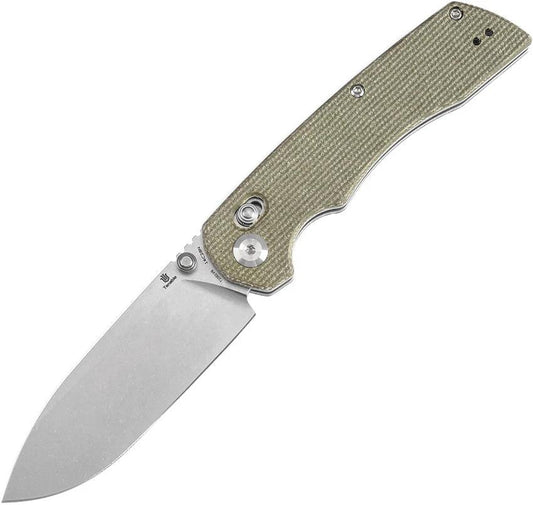Tenable Knives Kryo Crossbar Lock Grn Micarta T1001V6 by Tenable Knives