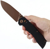 Tenable Knives Kryo Crossbar Lock Rose Gold - Rose Gold Coated Blade 3.5 Inch 14C28N by Tenable Knives