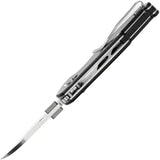 Tenable Knives Model 6 Crossbar Lock CF T1022V1 - Satin 14C28N Sandvik Blade With Twill Carbon Fiber Handle by Tenable Knives
