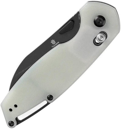 Tenable Knives Model 6 Crossbar Lock - Jade G10 Handle With Stonewash Blade 4.13 Inch Closed by Tenable Knives