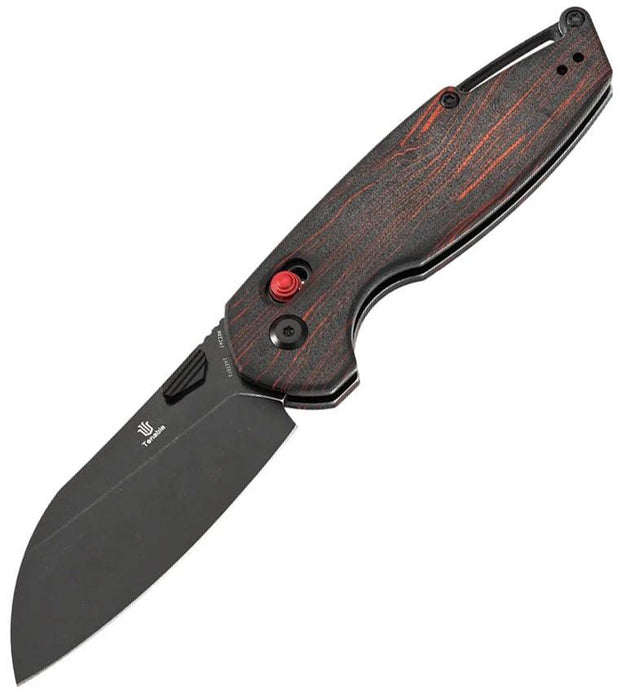 Tenable Knives Model 6 Crossbar Lock Blk/Red T1022V7 by Tenable Knives