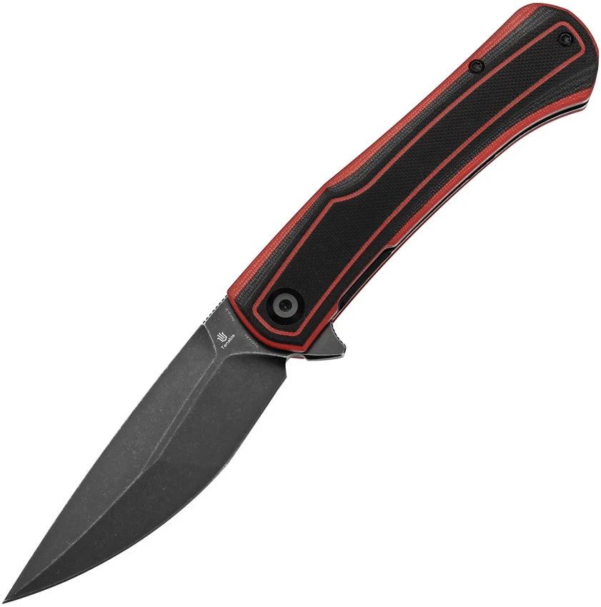 Tenable Knives Kratos Linerlock Black/Red T1024A1 by Tenable Knives