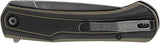 Tenable Knives Kratos Linerlock - Nitro V BlackWash Drop Point Blade With Black And Green G10 Handle by Tenable Knives
