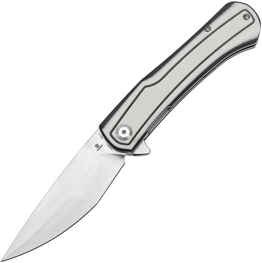 Tenable Knives Kratos Linerlock Black/White T1024A5 by Tenable Knives