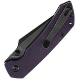 Tenable Knives Fenrir Button Lock Purple T1034F10 - Purple G10 Handle And Harpoon Style Blade by Tenable Knives