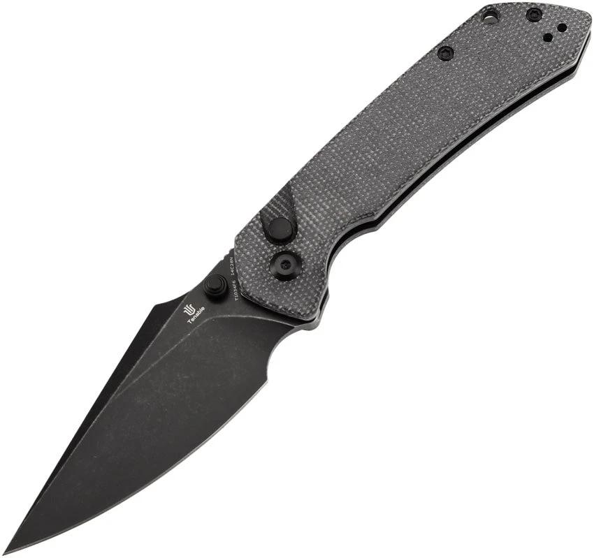 Tenable Knives Fenrir Button Lock Blk Mic T1034F6 by Tenable Knives