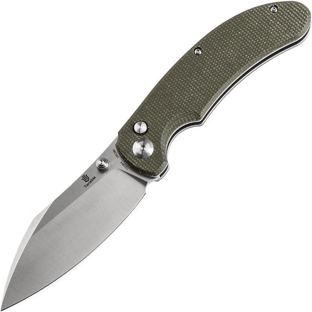 Tenable Knives Nesstreet Button Lock Green T1039F4 by Tenable Knives