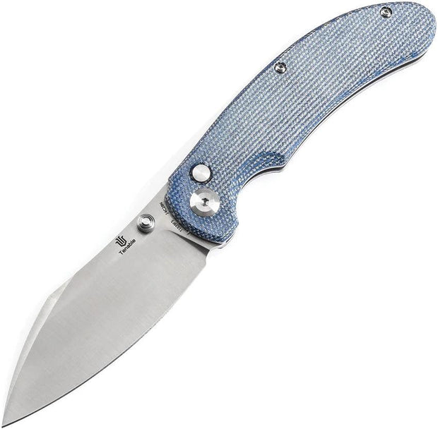 Tenable Knives Nesstreet Button Lock Blue T1039F5 by Tenable Knives