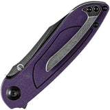 Tenable Knives Prometheus Linerlock Purple Black G10 Handle - 14C28N Sandvik Drop Point Blade by Tenable Knives
