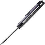 Tenable Knives Prometheus Linerlock Purple Black G10 Handle - 14C28N Sandvik Drop Point Blade by Tenable Knives
