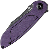 Tenable Knives Prometheus Linerlock Purple Black G10 Handle - 14C28N Sandvik Drop Point Blade by Tenable Knives
