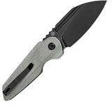 Tenable Knives Rafe L Linerlock - Green Canvas Micarta Handle 14C28N Sandvik Stainless Black Stonewash Blade by Tenable Knives