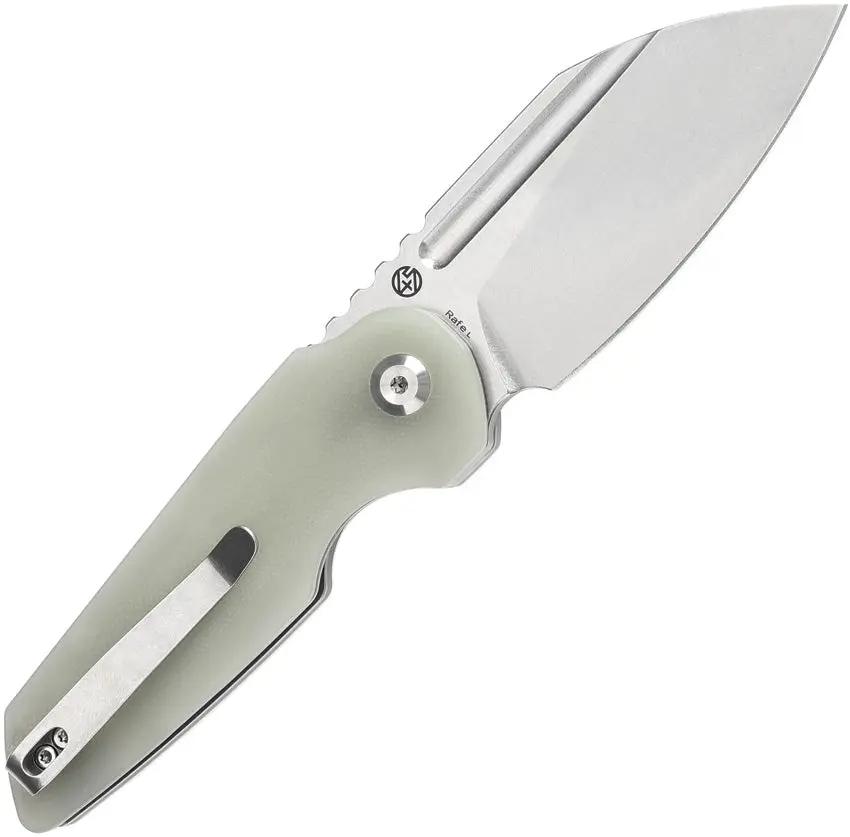 Tenable Knives Rafe L Linerlock SW Jade - Jade G10 Handle And Stonewashed 14C28N Blade by Tenable Knives