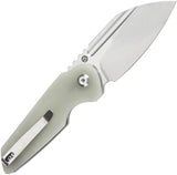 Tenable Knives Rafe L Linerlock SW Jade - Jade G10 Handle And Stonewashed 14C28N Blade by Tenable Knives