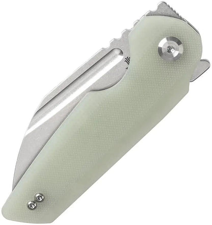Tenable Knives Rafe L Linerlock SW Jade - Jade G10 Handle And Stonewashed 14C28N Blade by Tenable Knives