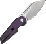 Tenable Knives Rafe L Linerlock Purple - Satin 14C28N Sandvik Blade With Purple G10 Handle by Tenable Knives