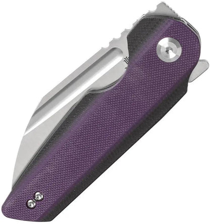Tenable Knives Rafe L Linerlock Purple - Satin 14C28N Sandvik Blade With Purple G10 Handle by Tenable Knives