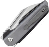 Tenable Knives Rafe L Linerlock Gray Satin 14C28N Sandvik Blade With G10 Handle Extended Tang by Tenable Knives