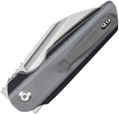 Tenable Knives Rafe L Linerlock Gray Satin 14C28N Sandvik Blade With G10 Handle Extended Tang by Tenable Knives