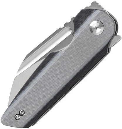Tenable Knives Rafe L Linerlock Gray Satin 14C28N Sandvik Blade With G10 Handle Extended Tang by Tenable Knives